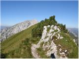 Ljubelj - Celovška koča / Klagenfurter Hutte